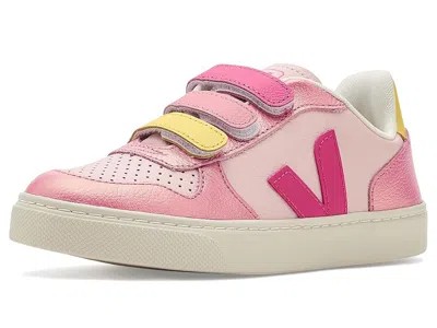 Veja Small V-10 (little Kid/big Kid) Kids Shoes Petale Mia Glimmer : Unisex Eu 34 (us 3 Little Kid) M, Le In Pink