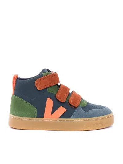 Veja Small V-10 Mid Suede Naut_fury_nat In Multi