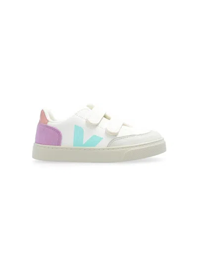 VEJA "SMALL V12" SNEAKERS,XV0503793C EXTRA WHITE MULTICO ORCHID