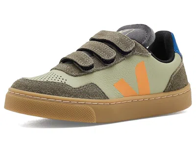 Veja Small V-90 (toddler) Kid's Shoes Clay/mango/kaki: Unisex Eu 25 (us 8.5 Toddler) M In Green