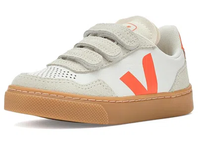 Veja Small V-90 (toddler) Kid's Shoes White Fury Natural : Unisex Eu 24 (us 8 Toddler) M, Leather