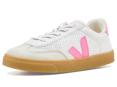 Veja Small Volley (little Kid/big Kid) Kid's Shoes White Malibu Natural : Unisex Eu 32 (us 1 Little Kid)  In Multi