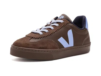 Veja Small Volley (little Kid/big Kid) Kids Shoes Walnut/olympe: Unisex Eu 35 (us 4 Big Kid) M In Brown