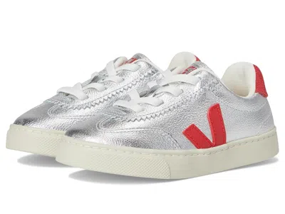 Veja Small Volley (toddler) Kid's Shoes Silver Pekin : Unisex Eu 27 (us 10 Toddler) Medium, Suede