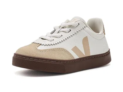 Veja Small Volley (toddler) Kids Shoes White/platine: Unisex Eu 22 (us 6 Toddler) M In Gray