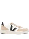 Veja V-10 Panelled Low-top Sneakers In White