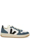 Veja Multicolour Leather Sneaker In Blue