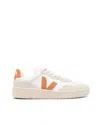 VEJA SNEAKER V-90 LEATHER WHITE/UMBER