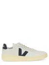 Veja V-90 Man Sneakers White Size 9 Leather In Multicolour