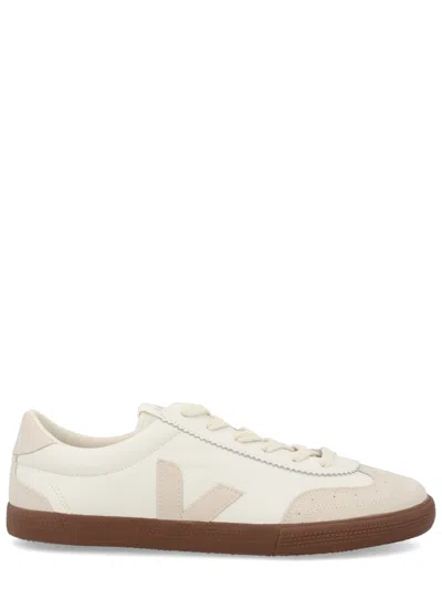 Veja Volley Leather Sneakers With Logo On The Side In Multi