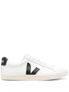 Veja Extra White And Black Leather Esplar Sneakers