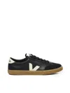 Veja Volley O.t Sneakers In Black Suede And Leather