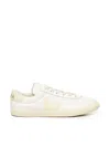 Veja Esplar White Low Top Sneakers With Logo Detail On The Side And Logo Lettering On The Heel In Leather In Multi