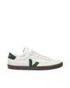 Veja Multicolour Leather Suede Sneaker In White
