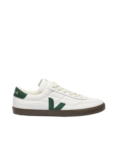 Veja Multicolour Leather Suede Sneaker In White