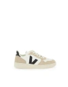 Veja Kids' Small V-10 L Chromefree™ Sneaker In Beige