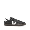 Veja Panenka Black Sneaker With Logo On The Side And Contrasting Heel In Leather Unisex In Black