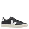 Veja Campo Sneakers With Textured Leather Upper In Black