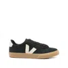 Veja Campo Bold Suede Low-top Sneakers In Black