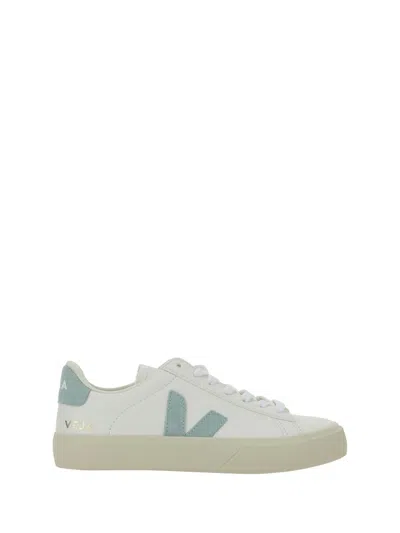 Veja Sneakers In Extra White/matcha