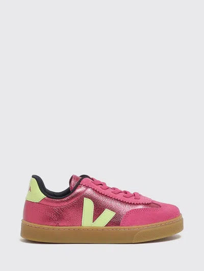 Veja Sneakers Kids Color Fuchsia In Multi