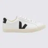 Veja Low Top Sneakers With Contrast Heel Tab In White
