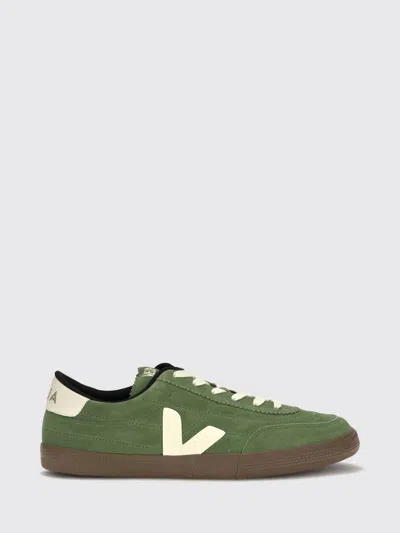 Veja Sneakers Men Color White In Green