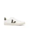 Veja White Campo Chromefree Leather Sneakers In Multi