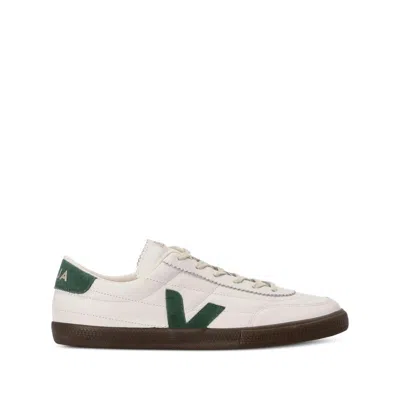 Veja Multicolour Leather Suede Sneaker In White