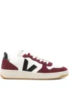 Veja Low-top Calf Leather Sneakers With Suede Overlays In Multi