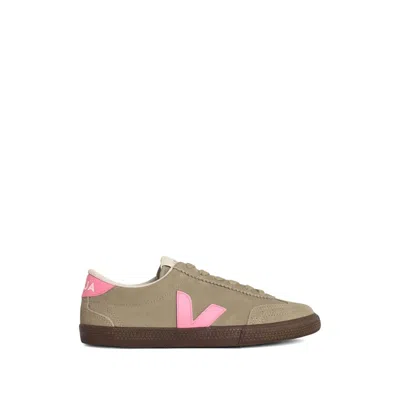Veja Sneakers Volley Suede Taupe Malibu Bark In Gray