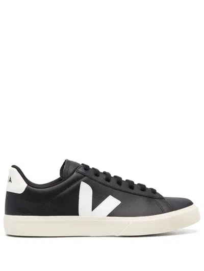 Veja Lace-up Low-cut Casual Shoes In Black