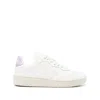 Veja Leather Sneakers With Rubber Sole And Contrasting Heel In Multicolor