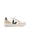 Veja V-10 Panelled Low-top Sneakers In Multicolor