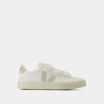 Veja Sneakers Recife Logo -  - Cuir - Blanc/beige In Multicoloured