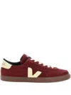 Veja Panenka Suede Leather Sneaker In Grenat Sun Bark In Red