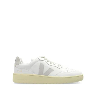 Veja White Natural Logo Sneakers