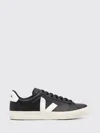 Veja Blackwhite Leather Sneakers In Black