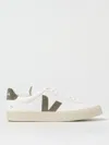 Veja White Low-top Sneakers With Logo Patch In Leather Man In White