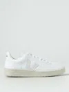 Veja White V-10 Lace-up Sneakers In White