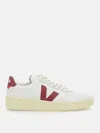 Veja V-90 Leather Sneakers In White