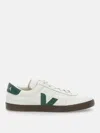 Veja Multicolour Leather Suede Sneaker In White
