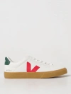 Veja Campo White Low Top Sneakers With Logo Detail In Leather Man In White