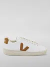 Veja Urca Sneakers In White And Camel Leather And Suede In White