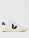Veja V-90 Man Sneakers White Size 9 Leather In Weiss