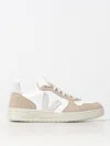 Veja V-10 Panelled Lace-up Sneakers In Weiss
