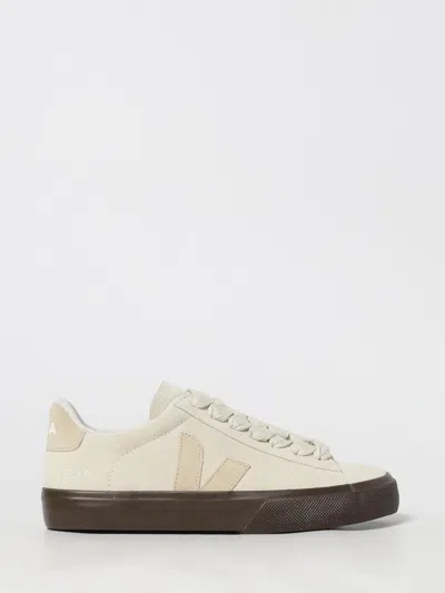 Veja Womens Campo Bold Suede Sneakers In White