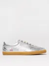 Veja Nk Collaboration Metallic Leather Sneakers In Silver