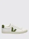Veja Women's Esplar Logo Extra White Kiwi Leather Trainers In White