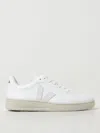 Veja Recife Logo Leather Sneaker In White
